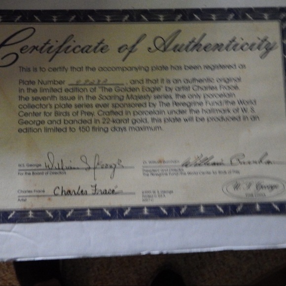 WS George china collectable from Soaring Majesty collection - Picture 3 of 3